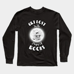 Ghostly Bookworm Long Sleeve T-Shirt